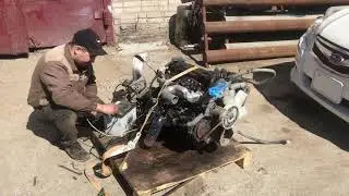 Видео тест работы двигателя TD23 Nissan Atlas TF22| Video test of the TD23 Nissan Atlas TF22