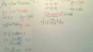 4.5d2 Integration by Substitution - Calculus