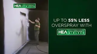 Less Overspray Indoors with High Efficiency Airless Paint Sprayers