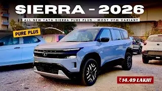 2026 TATA SIERRA PURE PLUS HONEST REVIEW ❤️ 3RD BASE MODEL MOST VFM ₹14.49 LAKH 🔥 