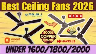 Top 4 Best Budget Ceiling Fans 2026 | Low Price, High Performance