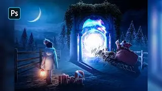 i Create a Christmas Special Photo Manipulation | Photoshop Speed Art