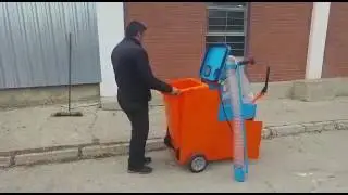 Yaprak ve Çöp Toplama Makinesi, 120 lt Yaprak Çöp Toplama Makinası