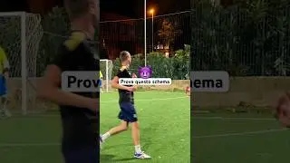 Prova questo schema a calcetto 😈 #calcio #shorts