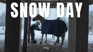 Snow Day on a Southern Virginia Horse Farm | Winter Chores Vlog