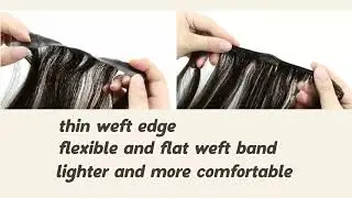 Full Shine&reg; PU Seamless Clip in Human Hair Extensions Brown #2