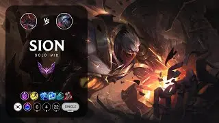 Sion Mid vs Tristana - KR Master Patch 13.7
