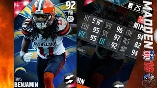 96 SPD, 97 SPC NFL MOVER TRAVIS BENJAMIN! SICK MUT 16 CARD! MUT 16 REVIEW!