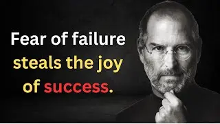 Fear of failure steals the joy of success.