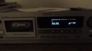 Denon DN-730R Cassette Deck demonstration of recording