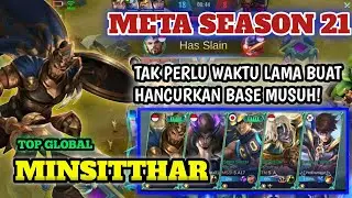 MINSITTHAR TOP GLOBAL RANK | NEW META SEASON 21 - Mobile Legends