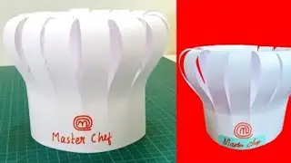 How to make a Beautiful paper Master Chef cap 🧢 DIY Paper Craft ideas 😊