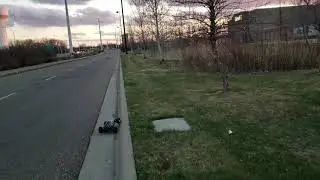 2 Traxxas rustler vxl 2wd car crash! Just sittin there!