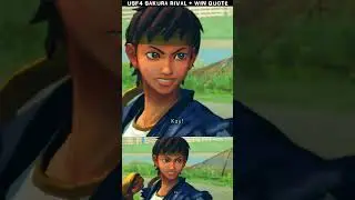 [USF4] SAKURA Rival cutscene + win quote