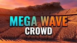 Houdini stadium Crowd - MegaWave Animation