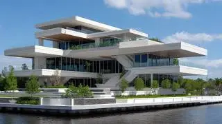 Unreal by Design | A Stacked Waterfront Mansion Built of Glass, Concrete & Calm