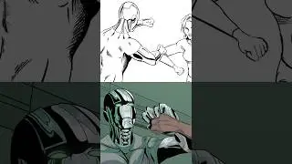 Drawing Metal Characters in Comics #art #comicart #drawingtutorial  #drawing