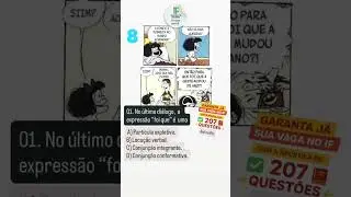 Teste de portugu&ecirc;s para quem vai fazer a prova do IF! #prova #institutofederal #if #portugu&ecirc;s