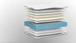 3D CGI Visuals of mattress interiors and in the bedrooms