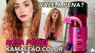 MUDEI MEU CABELO | ROSA PÔNEI KAMALEÃO COLOR - VALE  A PENA?