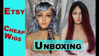 ETSY WIG UNBOXING & REVIEW | ETSY vs AMAZON | USE & REVIEW OF ETSY WIG | BY PURPLE SCARF WIGS  #etsy