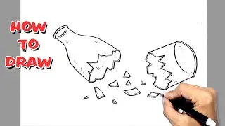 How to Draw Broken Bottle