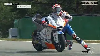 Steven Odendaal's unbelievable FP3 save! | Moto2