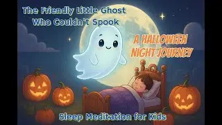 🎃 Halloween Sleep Story: The Friendly Little Ghost Who Couldn't Spook ✨ Kids Meditation