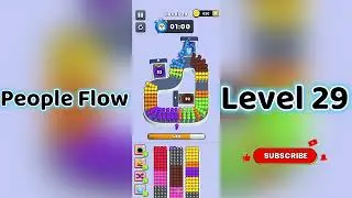 People Flow Level 29 Walkthrough 🚶&zwj;♂️🧩 | Crowd Puzzle Game Guide | Go Answer