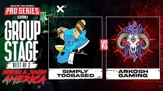 simply TOOBASED vs Arkosh Game 1 - BTS Pro Series 9 AM: Group Stage w/ Kmart & ET