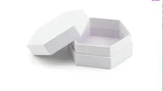 Custom Sunrise hexagon shaped paper make gift jewelry box