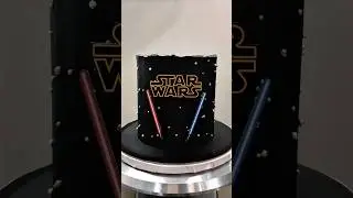 Star Wars Cake Design | Black Minimalist Cake with Lightsabers | Jesbakes Philippines