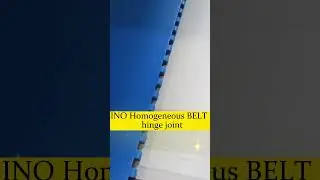 Homogeneous belt hinge joint  #conveyorbelt #beltmanufacturer #flatbelt #pubelt #belt #bluebelt