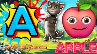 a for apple play abcd song nursery song #abcd #kids #reading #study #viral