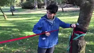 We tried slacklining for the first time!