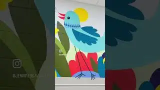 Painting an Elementary School Cafeteria Mural  #muralproject #mural #MuralProcess #art #painting