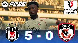 Beşiktaş'tan Gaziantep'e 5 GOL!!! Beşiktaş vs Gaziantep l Maç Simülasyonu