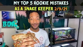 My Top 5 Rookie Mistakes As A Snake Keeper