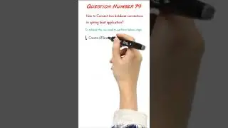 79. How to connect two databases in springboot application? #interviewquestions #javaprogramming