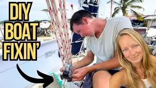 ⛵️HOW TO FIX your Sailboat Mainsheet Traveller | Hallberg Rassy 352 | Sailing Joco