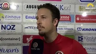 Moritz Kuhn nach dem Spiel SV Meppen vs. SVWW