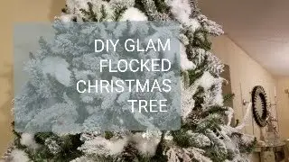 MUST SEE!! HOW TO: DIY Flock your Green Christmas tree ||  Budget friendly