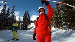 4К АВСТРИЯ Управление скольжением лыж. Серфаус-Фисс-Ладис.