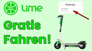 GRATIS LIME E-SCOOTER FAHREN! (5&euro; Freifahrt)