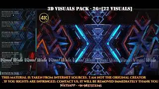 3D VISUALS PACK - 26=[22 Visuals]#vj #visuals #vjloop #abstract #visuals #djsetup