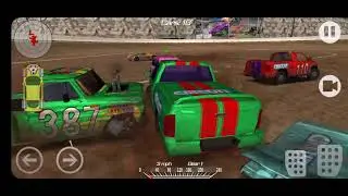 DEMOLITION DERBY 2 - All 9 Cars Down - Stood 1st