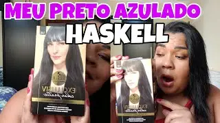 TINTURA HASKELL 1.0 PRETO AZULADO  | RESULTADO NO MEU CABELO
