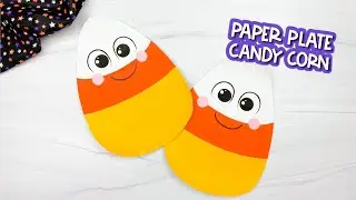 Paper Plate Candy Corn Craft For Kids