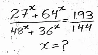 Solve Exponential Equation|Math  Olympiad Problem 