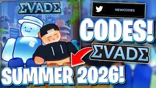 🌅[SUMMER 2026] ALL OF THE NEWLY SUMMER UPDATE 2026 CODES FOR EVADE | ROBLOX EVADE CODES